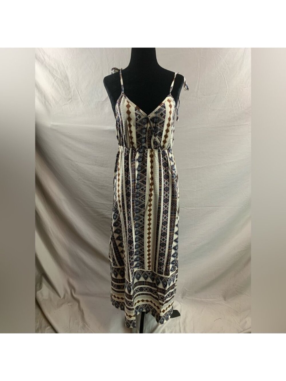 Boho Print Ruffle Hem Cami Dress - Picture 6 of 6